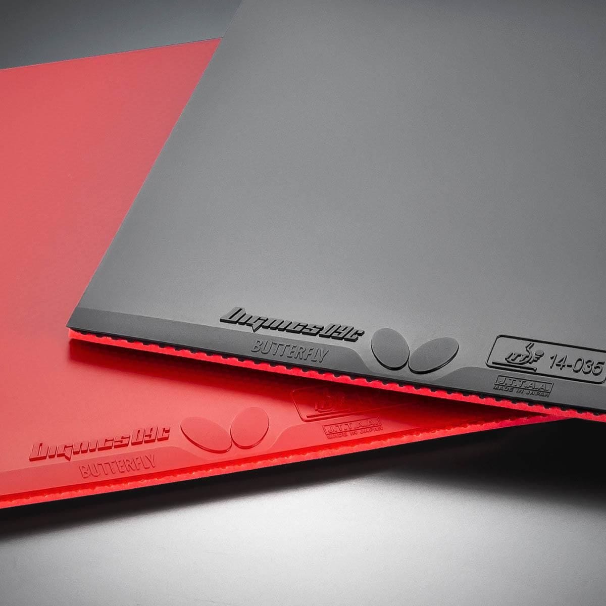 Butterfly Dignics 09C Red and Black Table Tennis Rubber Sheet
