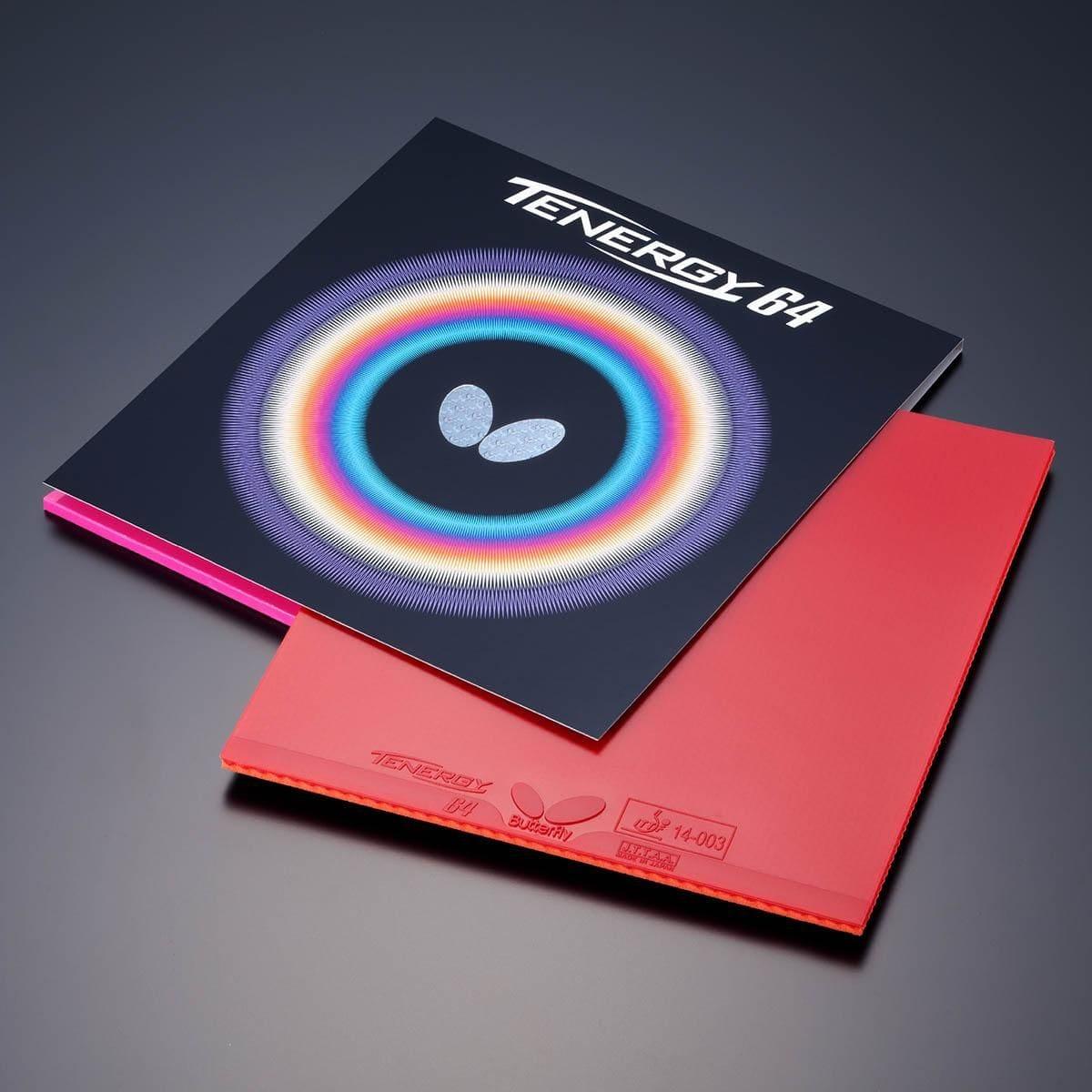 Butterfly Tenergy 64 Table Tennis Rubber Red Sheet